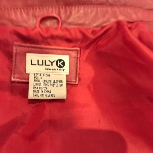 nwot Red leather jacket - Picture 3 of 8